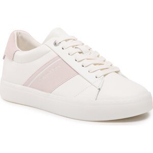 Sneakersy Calvin Klein Clean Cupsole Lace Up HW0HW01415 Marshmallow/Crystal Gray