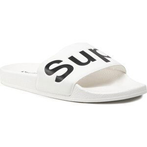 Nazouváky Superga 1908 Slides Polysoft S111I3W White/Black 909