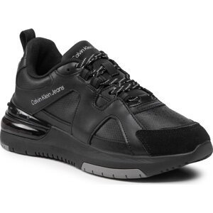 Sneakersy Calvin Klein Jeans New Sporty Runner Comfair 1 YW0YW00635 Triple Black 0GL