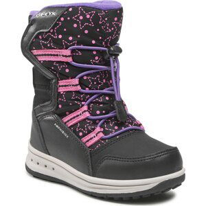 Sněhule Geox J Roby G. B Abx A J26FUA 054FU C0922 M Black/Fuchsia