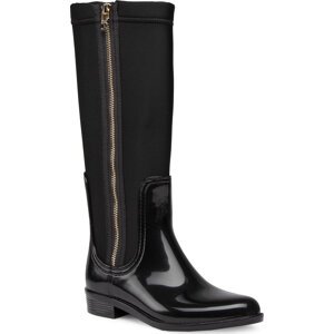 Holínky Tommy Hilfiger Tommy Neoprene Long Rainboot FW0FW05358 Black BDS