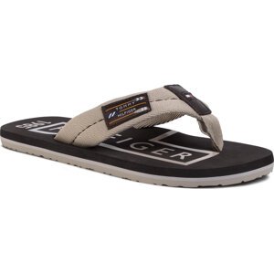 Žabky Tommy Hilfiger Badge Beach Sandal FM0FM02706 Stone AEP