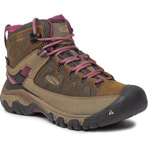 Trekingová obuv Keen Targhee III Mid Wp 1018178 Weiss/Boysenberry