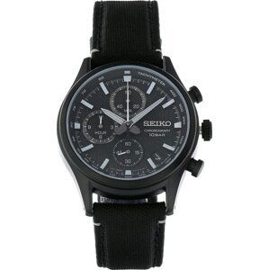 Hodinky Seiko Dress Chronograph SSB421P1 Black/Black