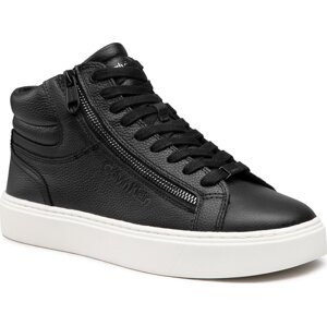 Sneakersy Calvin Klein High Top Lace Up HM0HM00810 PVH Black BEH