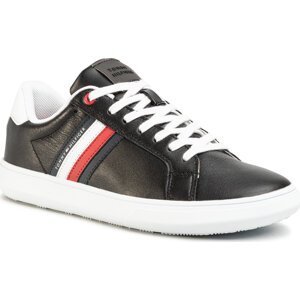 Sneakersy Tommy Hilfiger Essential Leather Cupsole FM0FM02668 Black BDS