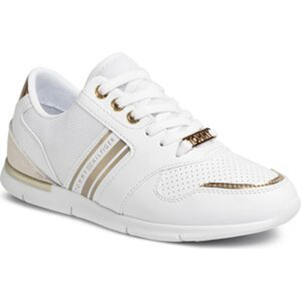 Sneakersy Tommy Hilfiger Metallic Lightweight Sneakers FW0FW04701 White/Light Gold 0K7