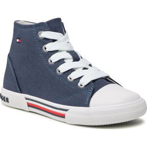 Plátěnky Tommy Hilfiger High Top Lace-Up T3X4-32060-0890 M Blue 800