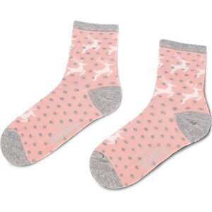 Dámské klasické ponožky Freak Feet LREN-ROW Růžová