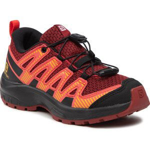 Trekingová obuv Salomon Xa Pro V8 J 416138 09 W0 Red Dahlia/Black/Poppy Red