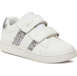 Sneakersy Geox J Eclyper Girl J45LRA 000BC C0007 S White/Silver
