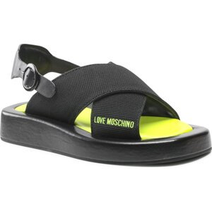 Sandály LOVE MOSCHINO JA16123G0EIZN000 Calza Nero/Fluo Giall