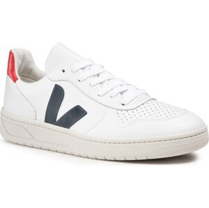 Sneakersy Veja V-10 Leather VX021267 Extra White/Nautico Pekin