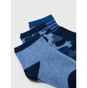 Sada 3 párů dětských vysokých ponožek OVS 1599797 Blu/Azzurro 216