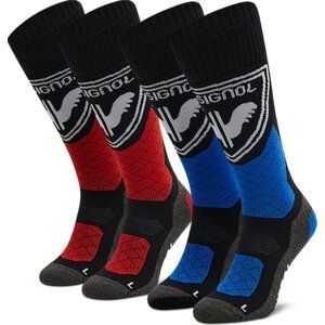 Sada 2 párů vysokých ponožek unisex Rossignol Thermotech 2P RLKMX14 Black 200