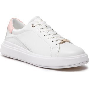Sneakersy Calvin Klein Gend Neut Lace Up Lth HW0HW00919 White/Pink 0K8