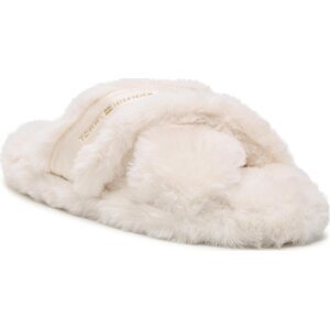 Bačkory Tommy Hilfiger Fur Home Slippers Wiht Straps FW0FW06889 Béžová