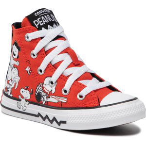 Plátěnky Converse Ctas Hi A01867C Signal Red/Black/White