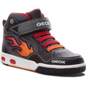 Sneakersy Geox J Gregg C J8447C 0BC14 C0048 S Black/Red