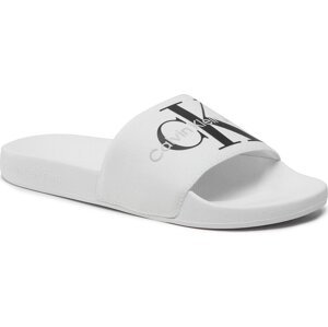 Nazouváky Calvin Klein Jeans Slide Monogram Co YM0YM00061 White YBR