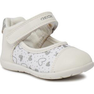 Polobotky Geox B Elthan Girl B451QA 0AW54 C0007 White/Silver