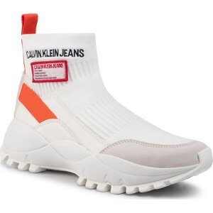 Sneakersy Calvin Klein Jeans Tysha R7812 Bright White/Orangea