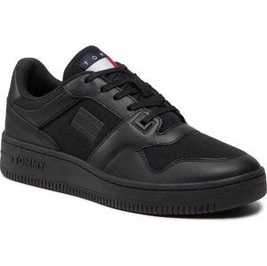 Sneakersy Tommy Jeans Mix Basket EM0EM01010 Black BDS