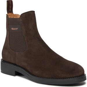 Kotníková obuv s elastickým prvkem Gant Prepdale Mid Boot 27643419 Dark Brown