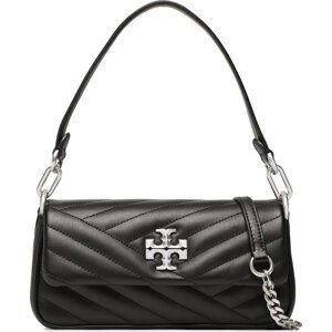 Kabelka Tory Burch Kira Chevron Small Flap Shoulder Bag 90456 Black/Rolled Nickel 002