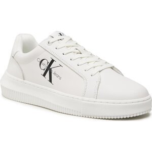 Sneakersy Calvin Klein Jeans Chunky Cupsole Mono Lh YM0YM00681 White/Black YBR