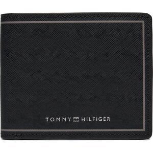 Velká pánská peněženka Tommy Hilfiger Th Central Cc And Coin Black BDS