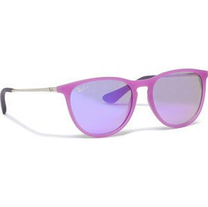 Sluneční brýle Ray-Ban 0RJ9060S Violet Fluo Transparent Rubber