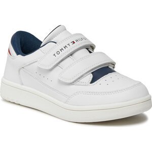 Sneakersy Tommy Hilfiger Stripes Low Cut Velcro Sneaker T1X9-33339-1355 S White 100
