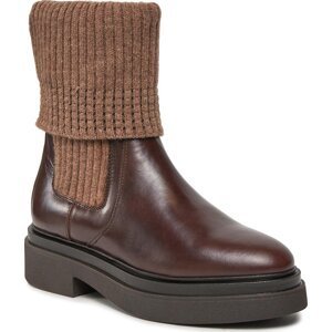 Kotníková obuv s elastickým prvkem Gant Zandrin Chelsea Boot 27551382 Dark Brown