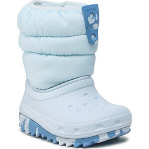 Sněhule Crocs Classic Neo Puff Boot K 207275 Mineral Blue