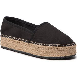 Espadrilky Tommy Jeans Platform Espadrille EN0EN01832 Black BDS