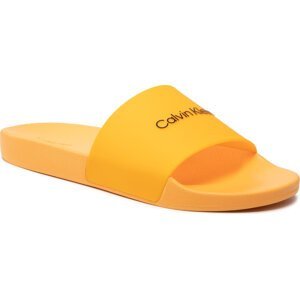 Nazouváky Calvin Klein Jeans Pool Slide HM0HM00455 Orange Flash SGV