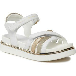 Sandály Tommy Hilfiger Velcro Sandal T3A2-33238-0273 White/Platinum X048