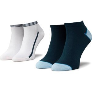 Sada 2 párů pánských nízkých ponožek Tom Tailor 90162 Blue 521