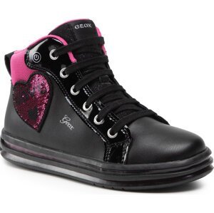 Sneakersy Geox J Pawnee G. C J16EVC 05402 C0922 D Black/Fuchsia