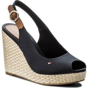 Espadrilky Tommy Hilfiger Iconic Elena Basic Sling Back FW0FW02787 Midnight 403