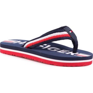 Žabky Tommy Hilfiger Maxi Lettering Print Flip Flop T3B0-30753-0058 M Blue/Multicolor X051