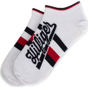 Sada 2 párů pánských nízkých ponožek Tommy Hilfiger 392001001 White 300