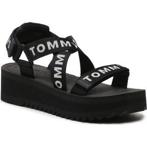 Sandály Tommy Jeans Flfrm Eva Tommy Jeans Sndl EN0EN02119 Black 0GJ