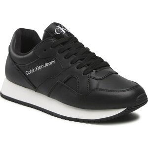 Sneakersy Calvin Klein Jeans Retro Runner Low Lth-Tpu Wn YW0YW00787 Black BDS