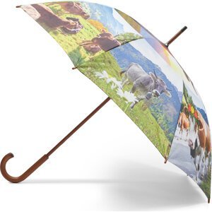 Deštník Happy Rain Long Manuell 74140 Holzstock Alpenkuh