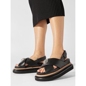 Sandály Kurt Geiger 225-Orson Cross Strap Sandal 9992200109 Black