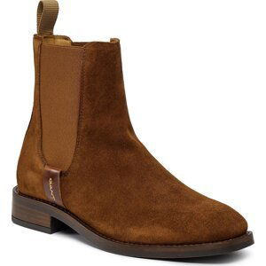 Kotníková obuv s elastickým prvkem Gant Fayy Chelsea Boot 27553384 Cognac