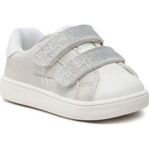 Sneakersy Calvin Klein Jeans Low Cut Velcro Sneaker V1A9-80468-1459 M White/Grey/Silver Y383