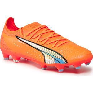 Boty Puma Ultra Ultimate FG/AG 107163 01 Orange/White/Blue Glimmer